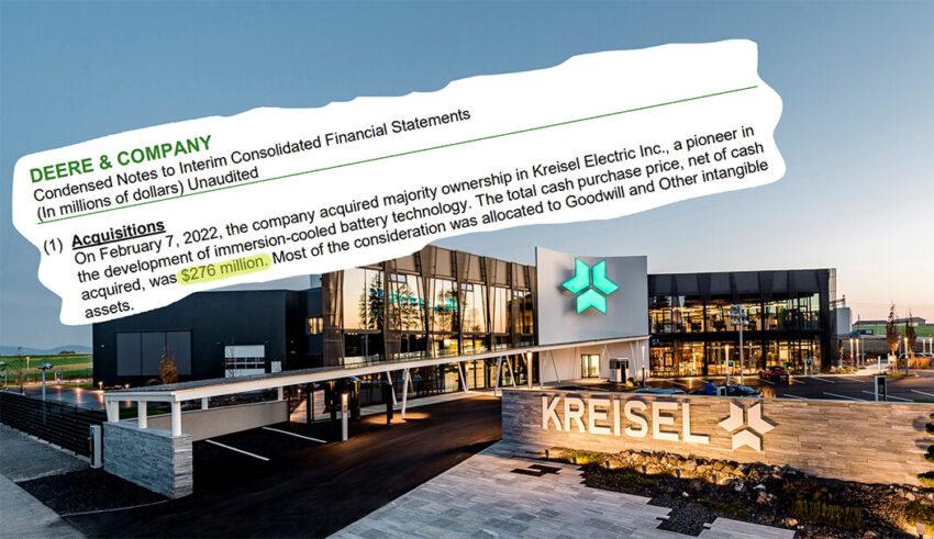 John Deere revealed the secret of deal with Kreisel Electric