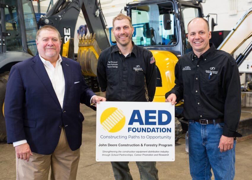 John Deere Construction & Forestry Makes $300,000 Donation to AED Foundation